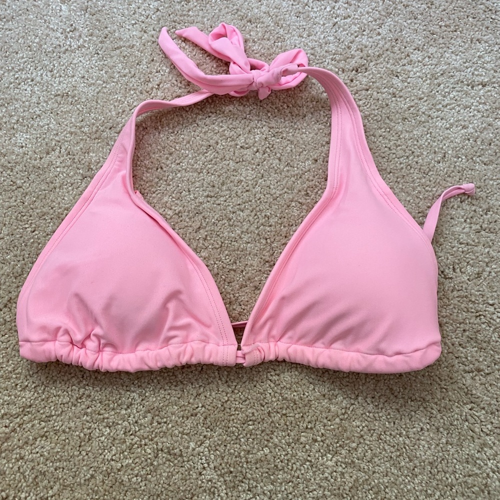Arizona Jean Company Pink Triangle Bikini Top Size Medium
